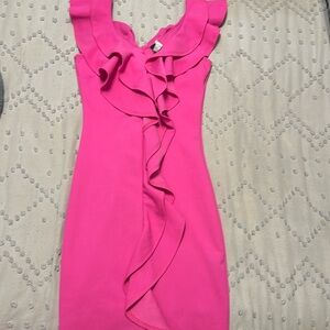 Ruffle bodycon dress